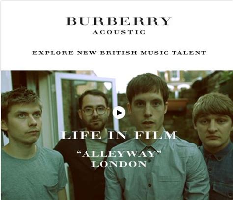 burberry acoustic life in film|Life In Film .